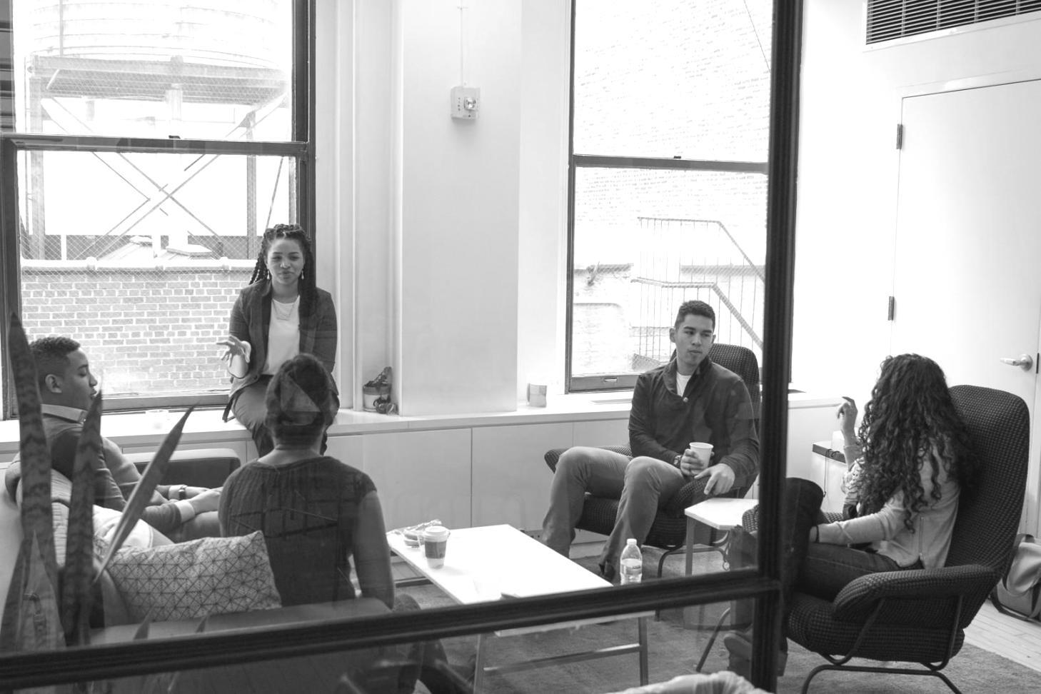 Business strategy session with financial documents